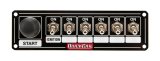 QuickCar Ignition Control Panels 50-865 Electrical Switch Panels, Panels, 6 Switches, Toggle Style, Push Button Starter Switch, Aluminum, Black, Dash Mount, Each thumbnail 2