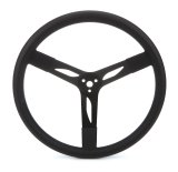 QuickCar Steering Wheels 68-004 Steel Wheel, Natural, Black Rubber Grip, 17 in. Diameter, 3 in. Dish, 3-Bolt Mount, Each thumbnail 2