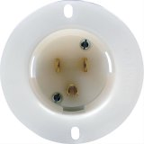 QuickCar Battery Quick-Disconnects 57-710 Male Recessed Outlet, 110 volt, Carded thumbnail 1