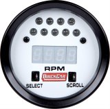 QuickCar Extreme LCD Digital Tachometers 611-7010 Tachometer, Digital, 0-18,000 RPM, 2 5/8 in. Diameter, Light Silver Face, Each thumbnail 1