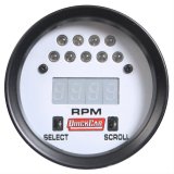 QuickCar Extreme LCD Digital Tachometers 611-7010 Tachometer, Digital, 0-18,000 RPM, 2 5/8 in. Diameter, Light Silver Face, Each thumbnail 2