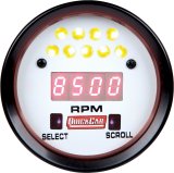 QuickCar Extreme LCD Digital Tachometers 611-7010 Tachometer, Digital, 0-18,000 RPM, 2 5/8 in. Diameter, Light Silver Face, Each thumbnail 3