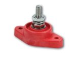 QuickCar Power Distribution Blocks 57-807 Electrical Junction Blocks, Block, 3/8 in. Stud, Stainless Steel, Nylon Base, Red, Each thumbnail 2
