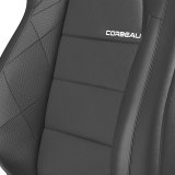 Corbeau Race Reclining Trailcat Black Seat 44912PR Bucket and Bench Seats, Racing Seats, Vinyl, Stitching, Lever Recline, Pair thumbnail 1