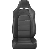Corbeau Race Reclining Trailcat Black Seat 44912PR Bucket and Bench Seats, Racing Seats, Vinyl, Stitching, Lever Recline, Pair thumbnail 2