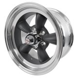 American Racing VN105D Torq-Thrust D Gray Wheels 15x8 Wheel, D, Aluminum, Gray, 15 in. x 8 in., 5 x 4.75 in. Bolt Circle, 4.50 in. Backspace, Each thumbnail 1
