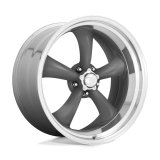 American Racing VN215 Gray Classic Torq-Thrust II One-Piece Wheels 17x8 Wheel, II, Aluminum, Matte Gray, 17 in. x 8.0 in., 5 x 4.75 in. Bolt Circle, 4.810 in. Backspace thumbnail 1