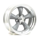 American Racing VN215 Gray Classic Torq-Thrust II One-Piece Wheels 17x8 Wheel, II, Aluminum, Matte Gray, 17 in. x 8.0 in., 5 x 4.75 in. Bolt Circle, 4.810 in. Backspace thumbnail 2