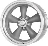 American Racing VN215 Gray Classic Torq-Thrust II One-Piece Wheels 17x8 Wheel, II, Aluminum, Matte Gray, 17 in. x 8.0 in., 5 x 4.75 in. Bolt Circle, 4.810 in. Backspace thumbnail 7