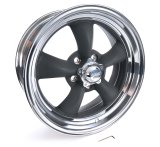American Racing VN215 Gray Classic Torq-Thrust II One-Piece Wheels 17x8 Wheel, II, Aluminum, Matte Gray, 17 in. x 8.0 in., 5 x 4.75 in. Bolt Circle, 4.810 in. Backspace thumbnail 8