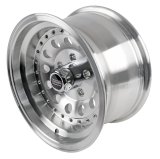 American Racing AR62 Outlaw II Silver Wheels 15x8 Wheel, II, Aluminum, Natural, 15 in. x 8 in., 5 x 4.75 in. Bolt Circle, 3.75 in. Backspace, Each thumbnail 1