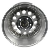 American Racing AR62 Outlaw II Silver Wheels 15x8 Wheel, II, Aluminum, Natural, 15 in. x 8 in., 5 x 4.75 in. Bolt Circle, 3.75 in. Backspace, Each thumbnail 2