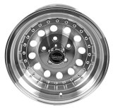 American Racing AR62 Outlaw II Silver Wheels 15x8 Wheel, II, Aluminum, Natural, 15 in. x 8 in., 5 x 4.75 in. Bolt Circle, 3.75 in. Backspace, Each thumbnail 3