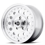 American Racing AR62 Outlaw II Silver Wheels 14x7 Wheel, AR62, II, Aluminum, Natural, 14 in. x 7 in., 5 x 4.50 in. Bolt Circle, 4.00 in. Backspace, Each thumbnail 2