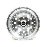 American Racing AR62 Outlaw II Silver Wheels 15x10 Wheel, AR62, II, Aluminum, Natural, 15 in. x 10 in., 6 x 5.50 in. Bolt Circle, 4.00 in. Backspace, Each thumbnail 1