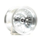 American Racing AR62 Outlaw II Silver Wheels 15x10 Wheel, AR62, II, Aluminum, Natural, 15 in. x 10 in., 6 x 5.50 in. Bolt Circle, 4.00 in. Backspace, Each thumbnail 3