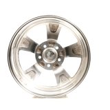 American Racing VN515 Polished Torq-Thrust II One-Piece Wheels 17x8 Wheel, One-Piece, Aluminum, Polished, 17 in. x 8 in., 5 x 4.75 in. Bolt Circle, 4.000 in. Backspace, Each thumbnail 3