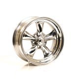 American Racing VN515 Polished Torq-Thrust II One-Piece Wheels 17x7 Wheel, One-Piece, Aluminum, Polished, 17 in. x 7 in., 5 x 4.75 in. Bolt Circle, 4.000 in. Backspace, Each thumbnail 2