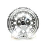 American Racing AR62 Outlaw II Silver Wheels 15x7 Wheel, AR62, II, Aluminum, Natural, 15 in. x 7 in., 5 x 4.75 in. Bolt Circle, 3.75 in. Backspace, Each thumbnail 1