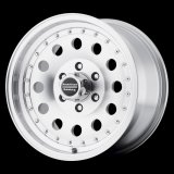 American Racing AR62 Outlaw II Silver Wheels 17x8 Wheels, Silver, 17 in. x 8.00 in., Aluminum, Machined Silver, 5 x 127mm Bolt Circle, 5.21 in. Backspacing, Each thumbnail 1