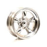 American Racing VN515 Polished Torq-Thrust II One-Piece Wheels 15x6 Wheel, One-Piece, Aluminum, Polished, 15 in. x 6 in., 5 x 4.75 in. Bolt Circle, 3.26 in. Backspace, Each thumbnail 2