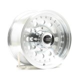 American Racing AR62 Outlaw II Silver Wheels 16x8 Wheel, II, Aluminum, Natural, 16 in. x 8 in., 8 x 6.5 in. Bolt Circle, 4.50 in. Backspace, Each thumbnail 3