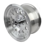 American Racing AR62 Outlaw II Silver Wheels 16x8 Wheel, II, Aluminum, Natural, 16 in. x 8 in., 5 x 4.5 in. Bolt Circle, 4.50 in. Backspace, Each thumbnail 3