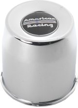 American Racing Center Caps 000000000001515002 Cap, Steel, Chrome Plated, Push-Through, Dished, Each thumbnail 1