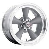 American Racing VN309 Torq-Thrust Original Vintage Silver Painted Wheels 15x7 Wheel, Vintage, Aluminum, Silver, 15 in. x 7 in., 5 x 4.75 in. Bolt Circle, 3.75 in. Backspace, Each thumbnail 1