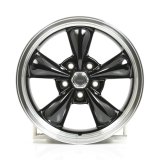 American Racing AR105 M Torq-Thrust Black Wheels 17x8 Wheel, M, Aluminum, Black/Silver, 17 in. x 8 in., 5 x 4.75 in. Bolt Circle, 4.5 in. Backspace, Each thumbnail 1