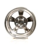 American Racing VN515 Polished Torq-Thrust II One-Piece Wheels 15x8 Wheel, One-Piece, Aluminum, Polished, 15 in. x 8 in., 5 x 4.5 in. Bolt Circle, 4.5 in. Backspace, Each thumbnail 3