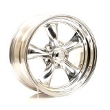 American Racing VN515 Polished Torq-Thrust II One-Piece Wheels 17x8 Wheel, One-Piece, Aluminum, Polished, 17 in. x 8 in., 5 x 4.75 in. Bolt Circle, 4.810 in. Backspace, Each thumbnail 2
