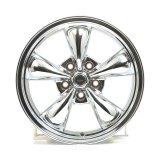 American Racing AR605M Torq-Thrust M Chrome Wheels 18x9 Wheel, M, Aluminum, Chrome, 18 in. x 9.0 in., 5 x 4.50 in. Bolt Circle, 6.375 in. Backspace thumbnail 1