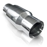 Stainless Works Metal Matrix Catalytic Converters RTCMM Converter, Universal, Steel, Metallic, 3 in. Outlet, 3 in. Inlet, Each thumbnail 2
