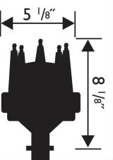 MSD Pro-Billet Marine Distributors 8560 Distributor, Marine, Magnetic Trigger, Mechanical Advance, Chevy, Big/Small Block, Each thumbnail 2