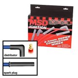 MSD 8.5mm Super Conductor Spark Plug Wire Sets 31183 Wires, Conductor, Spiral Core, 8.5mm, Black, Multi-Angle Boots, Universal, L8/V8, Set thumbnail 2