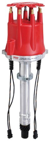 MSD Pro-Billet Dual Pickup Distributors 8356 Distributor, Pro-Billet, Magnetic Pickup, Mechanical Advance, Chevy, Big/Small Block, Each thumbnail 2