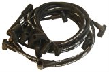 MSD Street Fire Spark Plug Wire Sets 5566 Wires, Fire, 8.0mm, Black, 90 Degree Boots, Chevy, Small Block, Set thumbnail 1