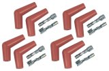 MSD Professional Racing Spark Plug Wire Boot and Terminal Kits 8853 Boots, Red, Pro Temp Boots, 115 Degree Boots, 8.5mm, Set of 8 thumbnail 4