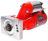 MSD DynaForce Starters 50951 Starter, DynaForce, Mini, Red Powdercoated, Chevy, Small Block/Big Block, Staggered Bolt Pattern, Each thumbnail 1
