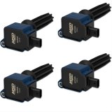 MSD Direct Replacement Ignition Coil Packs 825945 Coil, Replacement, Blue, Ford, 2.0/2.3L, Ecoboost, Set of 4 thumbnail 1