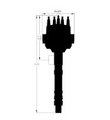 MSD Pro-Billet Distributors 8570 Distributor, Pro-Billet, Small Base, Magnetic Trigger, Mechanical Advance, Chevy, Big/Small Block, Each thumbnail 2