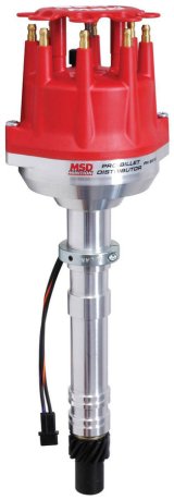 MSD Pro-Billet Distributors 8570 Distributor, Pro-Billet, Small Base, Magnetic Trigger, Mechanical Advance, Chevy, Big/Small Block, Each thumbnail 4