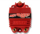 MSD Blaster SS Coils 8207 Ignition Coil, SS, E-Core, Square, Epoxy, Red, 40,000 V, Each thumbnail 2