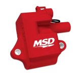 MSD Multiple Spark Coils and Coil Kits 8285 Ignition Coil, MSC II Pack, D580 Style, Epoxy, Square, Red, GM LS1/LS6, Each thumbnail 3