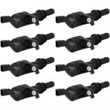 MSD Ford Blaster Coil-on-Plug Ignition Coil Packs 824383 Coils, Blaster, Pack, Bolt-On, Epoxy, Black, Ford, Lincoln, 4.6L/5.4L, SOHC, 3V Set of 8 thumbnail 1