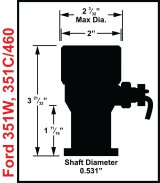 MSD Pro-Billet Distributor Plugs with Cam Sync 85061 Position Sensor, Sync, Plug, Steel Gear, Ford, 351W, Each thumbnail 2