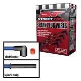 MSD Street Fire Spark Plug Wire Sets 5561 Wires, Fire, 8.0mm, Black, Straight Boots, Chevy, Big Block, Set thumbnail 2