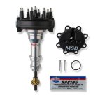 MSD Pro-Billet Crank Trigger Distributors 83795 Distributor, Trigger, Male/HEI, Bronze Gear, Standard Rotation, Black Cap, Billet Aluminum Housing, Natural, Ford, Each thumbnail 6