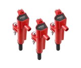 MSD Blaster OEM Replacement Coils 827376 Ignition Coils, Blaster, Coil Pack, Epoxy, Red, Dodge, Ram, Jeep, Mitsubishi, Set of 3 thumbnail 2
